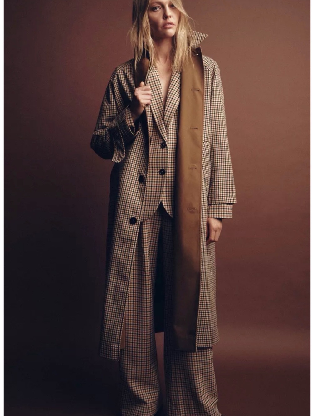Zara collection réversible trench coat
